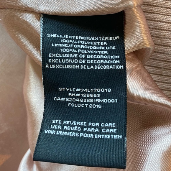 MEMBERS‎ ONLY LIGHT PINK SATIN JACKET - Picture 9 of 13